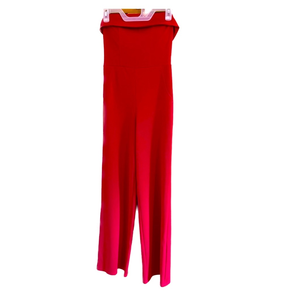 Strapless Red Valentine’s Day Jumpsuit